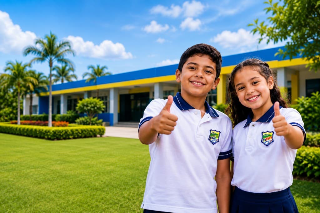 Estudiantes de la Academia Bilingüe Amerrisque